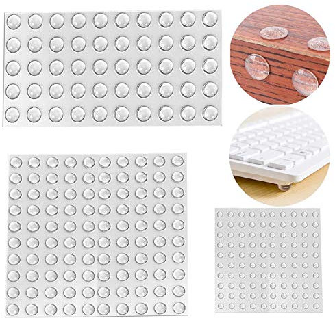 Gommini Paracolpi, Pezzi Silicone Gommini di Protezione, Paracolpi Adesivi Piedini Trasparente Ammortizzatore di Colpi per Porte, Mobili, Laptop, Cassetti, Armadiett (3 misure-250 Pezzi)