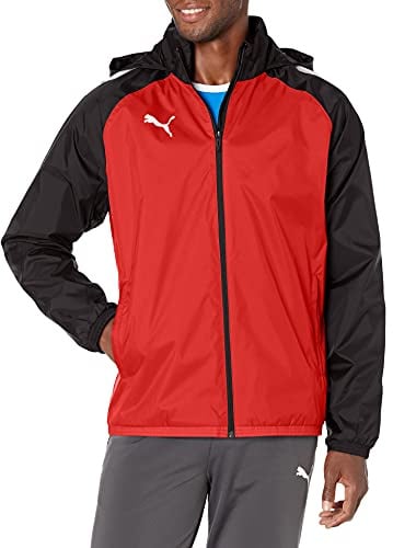 PUMA Teamliga Allwetterjacke für Herren, Rot/Schwarz, XXL