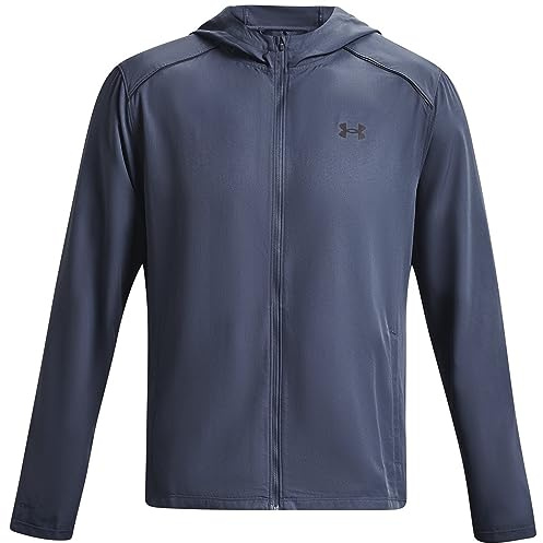 Under Armour Mens Jackets Ua Storm Run Hooded Jacket, Dpg, 1376795-044, MD