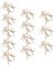 12 Paar Geweih Schneemann Ornament Rentiergeweih Zum Basteln Mini-Geweih Dekozweige Geweihdekor Geweihzweige Zum Basteln Weihnachtsgeweih Bastelgeweihe Khaki Kunststoff