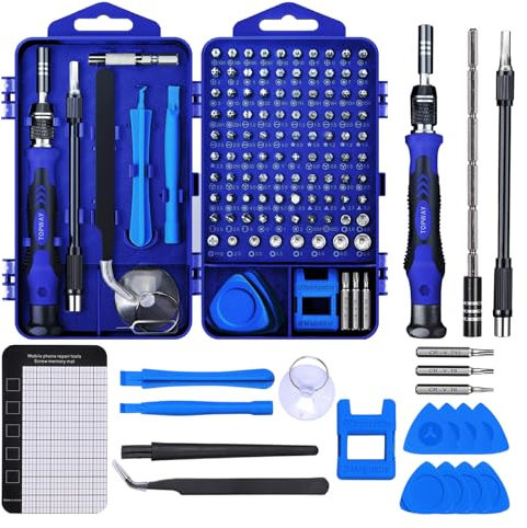 Feinmechaniker Werkzeug Set Mini Schraubenzieher: 122 in 1 Handy Reparatur Werkzeug Set Met 101 Bits für PC Laptop Computer iPhone Tablet PS5 Xbox Spielzeug Uhren