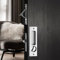 Hoconnie Sliding Door Lock Set with Edge Pull and Key - Flush Mount, Hidden Handle, 160mm Silver
