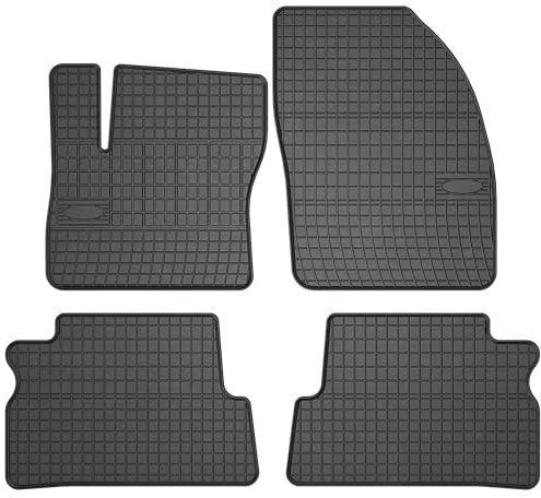 SMK Gummimatten auto fußmatten Satz passend für Ford C-Max I 2003-2010 Erleben Sie einen neuen Standard des Reisens mit rutschfesten auto fussmatten - Mehrjahres- auto teppiche für alle Straßenverhält
