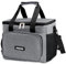 unycos - 15L Kühltasche, Lunch Bag, Thermotasche mit Folienfutter, Lunchtasche Isoliert, Regenjacke, Leichte, Einfache Reinigung, Lunchbox Tragbar, Tasche Arbeit Reisen Büro Picknick (Hellgrau)