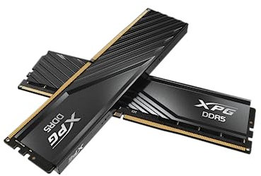XPG Lancer Blade DDR5 6400MHz CL32 32GB (2x16GB) PC5-51200 RAM 288-Pins UDIMM Desktop Memory Kit Black Heatsink(AX5U6400C3216G-DTLABBK)