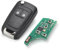 Funkschlüssel kompatibel mit Opel Mokka, Insignia, Astra, Meriva, Corsa, Adam, Chevrolet Aveo, Cruze, Captiva, Spark - Elektronikmodul 433 MHz mit Transponderchip (2-Tasten Ersatz)