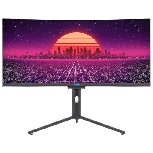 SIMPLETEK - PC ALL in ONE 34 4K Wide 165Hz Core i3 Windows 11 GT730 4GB Dedicated | 8GB RAM SSD 240GB | Integrated Webcam 5MP Gaming Computer WiFi6