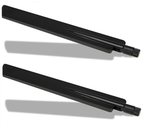 2X Dual Band 2.4GHz 5GHz RP-SMA Male WiFi Antennae for PC Desktop Computer PCI PCIe WiFi USB Adapter Card Wireless Network Router Security IP Camera Video Surveillance Monitor