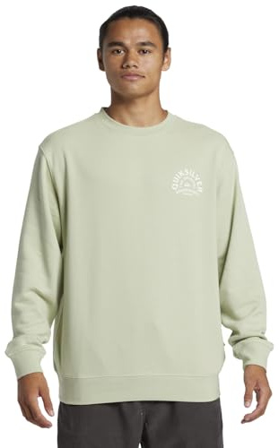 Quiksilver Fleece top GRAPHIC CREW Men Green XXL