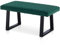 CLIPOP 100cm Samt Sitzbank, Polsterbank Metallbeine, Wohnzimmer, Schlafzimmer, Flur, Esszimmer (Grün)