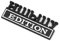 Aqxyju Auto Hillbilly Logo Edition Abzeichen Emblem Aufkleber Kühlergrill Kompatibel mit F150 F250 F350 Silverado 1500 2500 C10 C15 Personalisierte Auto Aufkleber(Hillbilly Sticker-01)