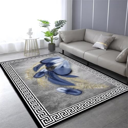 RUGMRZ Teppich Für Die Küche Terrassenmatten Draußen Wohnzimmer Rechteckiger Grauer Schlafzimmer Schmutzabweisender Maschinenwaschbar Erwachsene 200X250Cm 6Ft 6.7''X8Ft 2