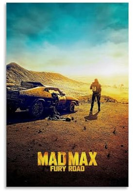 ijshndgn Mad Max Poster, Vintage-Kunst, Raumdekoration, ästhetisch für Schlafzimmer, Wohnzimmer, Wände, ästhetisches Poster, 30 x 45 cm, ungerahmter Stil