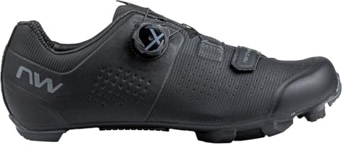 Northwave Razer Damen MTB Schuhe – XC Trail Fahrradschuhe mit XC 10 Sohle, SLW3 Verschluss & hoher Performance, SCHWARZ 47