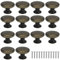 16PCS Boutons de Porte et Meuble Rond 30mm - Poignées Vintage pour Tiroir, Placard, Armoire, Cuisine, Chambre et Tables