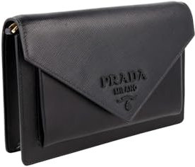 Prada Damen Schwarz Saffiano Leder Schultertasche 1BP020