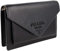 Prada Damen Schwarz Saffiano Leder Schultertasche 1BP020