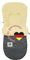 Odenwälder Kinderwagen Lammfell-Fusssack Winter Baby | Baby Fußsack Kinderwagen Winter | Fußsack Buggy, Kinder Winterfußsack (180)