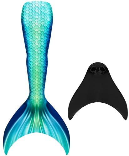 DNFUN Fisch Tail Mädchen Kinder Monoflosse zum Schwimmen Cosplay