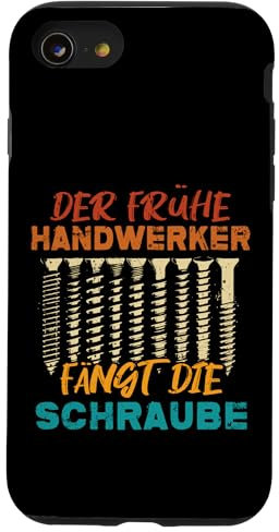 Der Frühe Handwerker Fängt Die Schraube Mechaniker Hülle für iPhone SE (2020) / 7 / 8