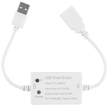 Cpolebev 1 Stück Tuya USB Switch WIFI Controller Universal Breaker Timer Life für USB-Geräte für Home