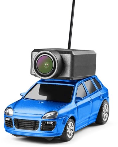 Funwetrike WL 1/64 FPV RC Mini Car, 3 Speed Modes, APP-Controlled Fully Proportional RC Car with HD FPV Camera, LED Lights and Suspension System (RTR Version)