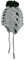 Döll Baby-Mädchen Strick-Inkamütze Mütze, Grau (8100 Light Gray Melange), 49