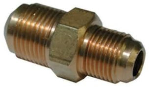 Giunto diritto ridotto a doppia cartella 3/8 x 1/2 per condizionatori