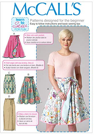 McCall's Pattern 7129, Misses Skirts, Cotton, Size F5 (16-18-20-22-24)