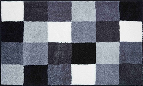 Grund Badteppich 100% Polyacryl, ultra soft, rutschfest, ÖKO-TEX-zertifiziert, 5 Jahre Garantie, BONA, Badematte 80x140 cm, grau