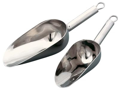 G S D Haushaltsgeräte Pelle Doseuse À Farine en INOX - 20 Cm