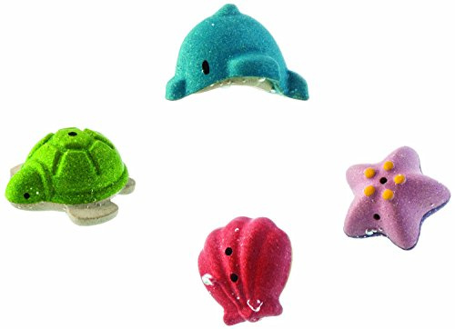 PT5658 My Sea Animals Wooden Bath Toys