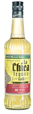 La Chica Gold Tequila 70cl | With Blue Weber Agave| Small Batch| Family-Owned Distillery, Guadalajara, Mexico | 38% ABV