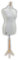 Schneiderpuppe | zum Probierpreis! | Größen S - XL (Female ♀) | LUCCESI | Torso Size: M/L (38-40) | Bezug Creme-Weiss | Standfuss buche | Damen - Schaufensterpuppe