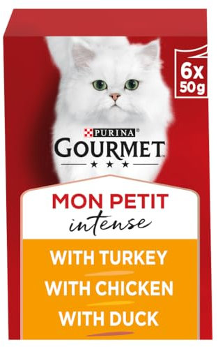 Gourmet Cat Food Mon Petit Pouches Poultry 6x50g (6 Pouches)