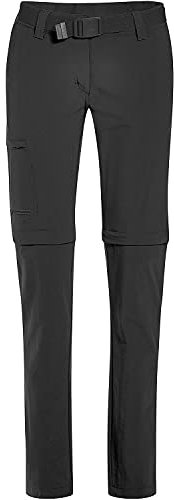 Maier Sports Damen Inara Slim Zip Hose, Black, 4XL