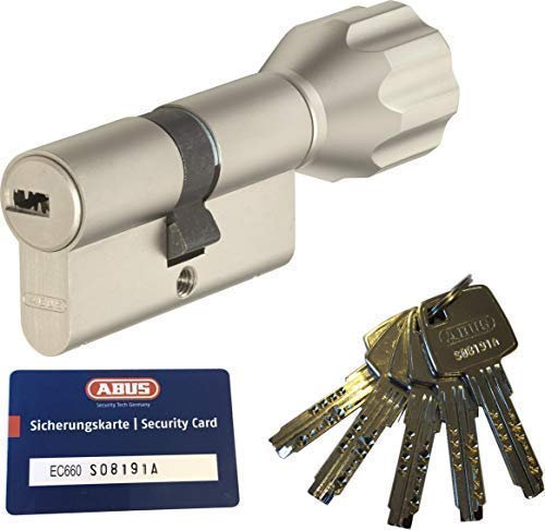 ABUS EC660 ECK660 Profil-Knaufzylinder Länge (a/b) Z35/K35mm (c=70mm) mit 5 Schlüssel, mit Sicherungskarte