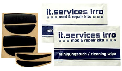 2X Sets Glides/Mausgleiter passend für Logitech G9 / G9X / G9X MW3, inkl. 2 Reinigungspads