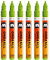 Molotow One4All 127HS Acryl Marker (2,0 mm Strichstärke, hochdeckend und permanent, UV-beständig, für fast alle Untergründe) 6 Stück Farbe 221 grashüpfer