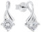 Amor Ohrstecker 925 Sterling Silber Damen Ohrschmuck, mit Zirkonia synth., 1,5 cm, Silber, Kommt in Schmuck Geschenk Box, 2016098