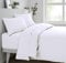 Sleepdown Fitted Sheet Super Soft Easy Care Polycotton Bed Linen - White - Single