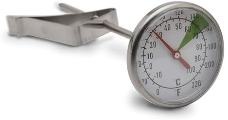 LELIT Thermometer für Milchkännchen - Optimaler Milchschaum - Silber