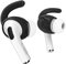 Keybudz EarBuddyz Silikon Ohrhörer Aufsätze für Apple AirPods Pro, EarPods Kopfhörer Ohrhörer Zubehör, Ohrhaken Ohrbügel, rutschfest, Sport, schwarz
