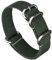 Benchmark Basics Zulu Crazy Horse Uhrenarmband, Leder, geölt, NATO-Band (20 mm, dunkelgrün)