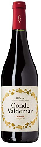 Conde Valdemar Tempranillo Crianza Rioja DOC 2019 (1 x 0.75L Flasche) | 1 Flasche