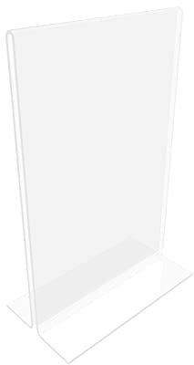 nattmann PLEXIGLAS® Werbeaufsteller Tischaufsteller Acrylglas Kartenhalter Flyerständer (1, DIN A3)