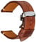 REZERO Schnellwechsel-Uhrenarmband, Oberleder-Uhrenarmbänder, Ersatzarmbänder aus Italienischem Kalbsleder 18mm 19mm 20mm 21mm 22mm 23mm 24mm für Herren, Damen