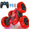 cosone Ferngesteuertes Auto für Kinder, Double Sided 360° Drehbar, 4WD RC Auto mit Scheinwerfern 2,4 GHz Race Stunt Toy Wiederaufladbare Autos für Jungen Mädchen Geburtstag (Rot)