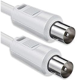 ProPart Câble d'antenne TV IEC 5M SP-SP BLANC