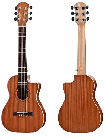ZZZYW 30 Zoll Mini E -Gitarrele Bariton Akustikgitarren 6 Strings Ukulele Travel Gitarre (Color : Ordinary guitalele, Größe : 30 in Baritone)